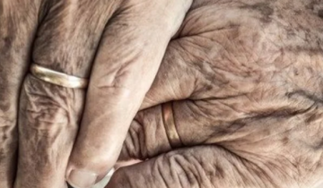 Elderly couple surprised everyone