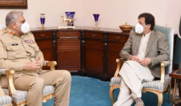 Imran Khan and Qamar Javeed Bajwa