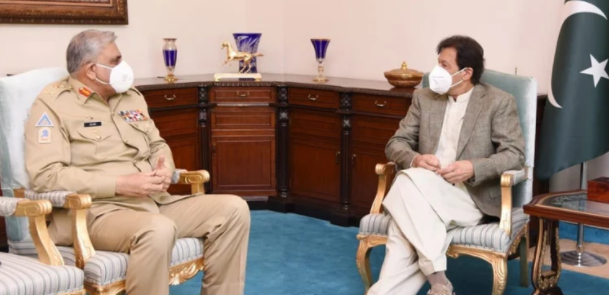 Imran Khan and Qamar Javeed Bajwa